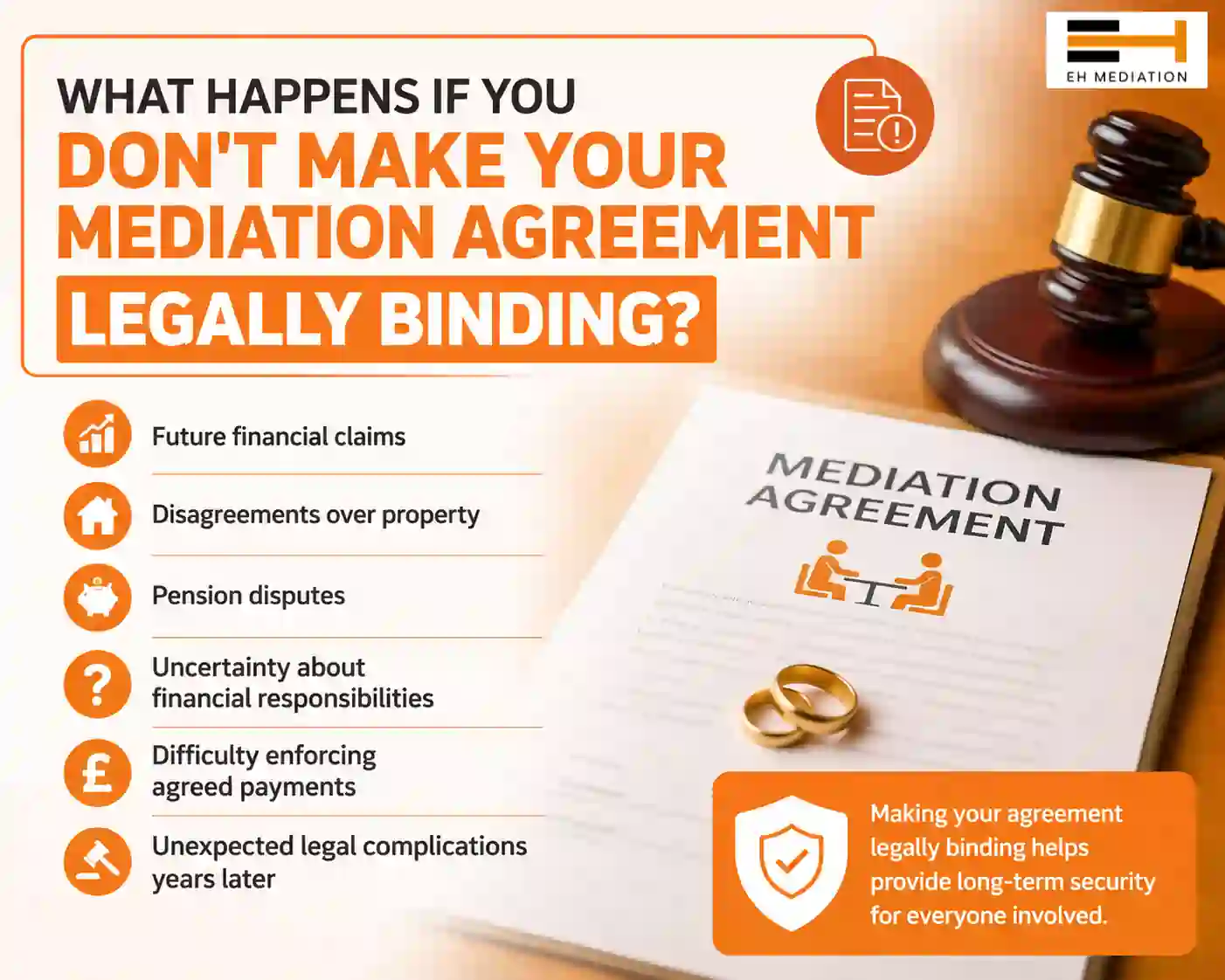 What Happens If You Don't Make Your Mediation Agreement Legally Binding Melton Mowbray?
